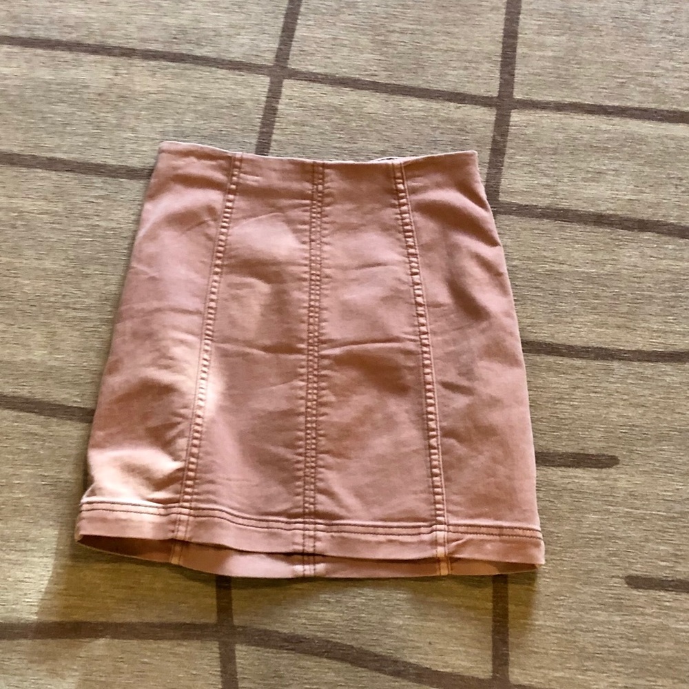 free people modern femme denim mini